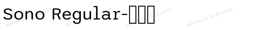 Sono Regular字体转换